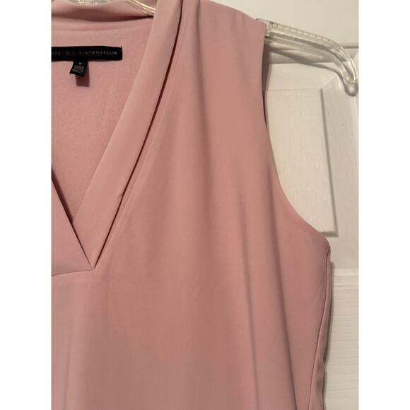 White House Black Market Pink Collar Shell, Size S - Picture 3 of 6